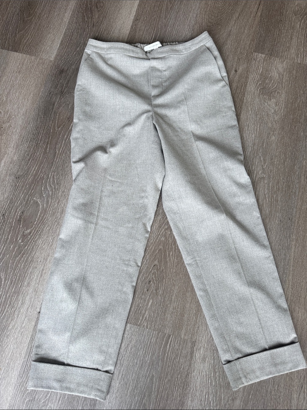 Brochu Walker Silver-Gray Cropped Tailored Pants